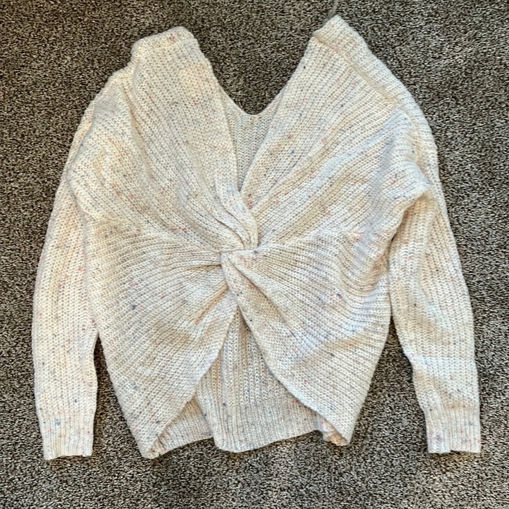 Cropped knot Sweater👒